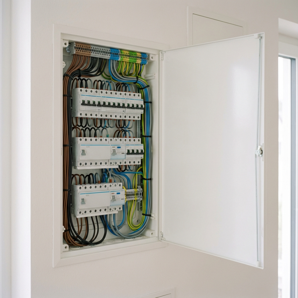 Professionelle Elektroinstallation - Zählerschrank und Unterverteilung